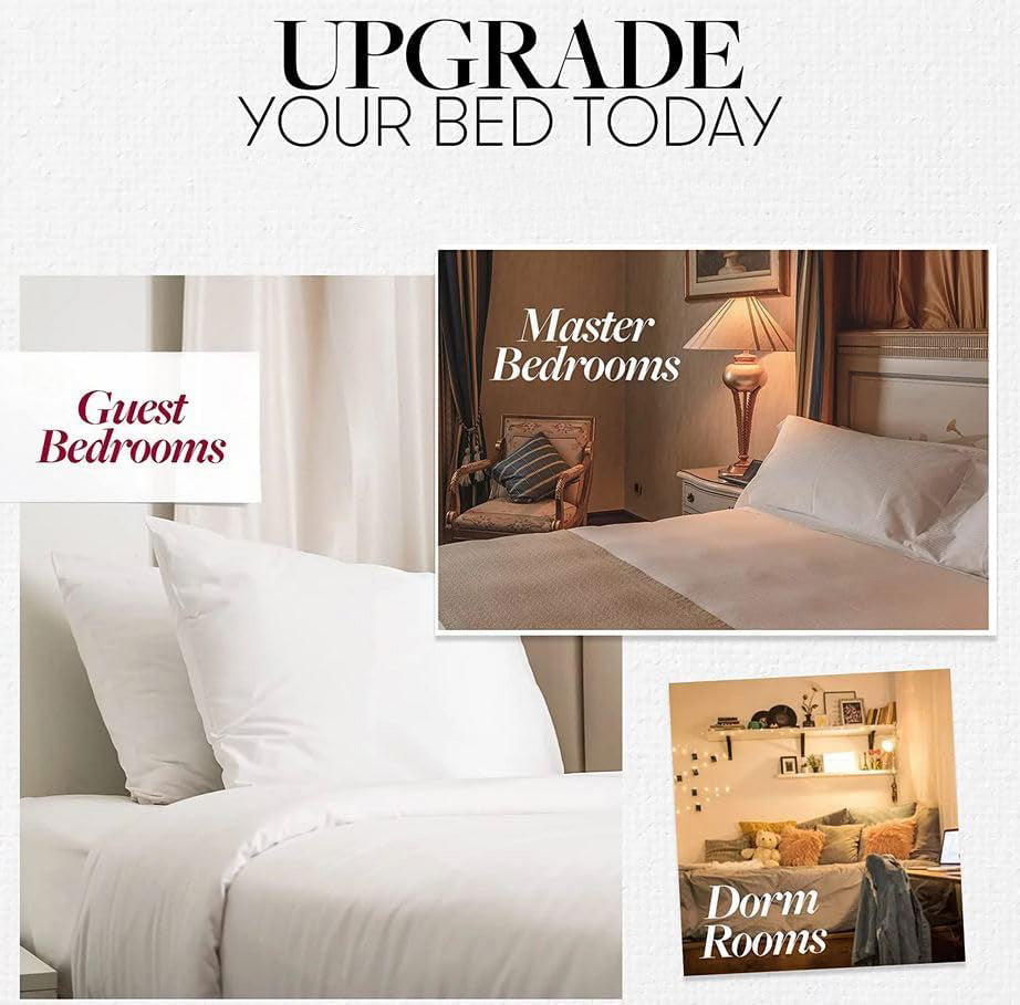 Soft Down Alternative Bed Pillow Set