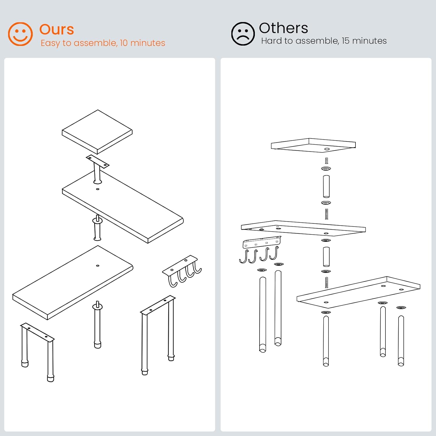 Three Tier Corner Countertop Organizer Shelf